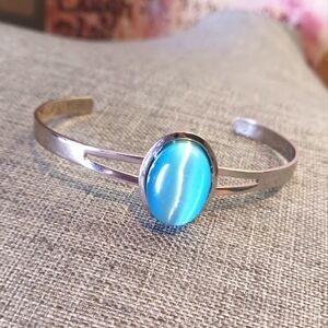 Aqua Bracelet Cat's Eye Glass Y2K 2000s - New Item